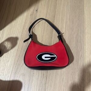 Chic Red and Black Shoulder Bag